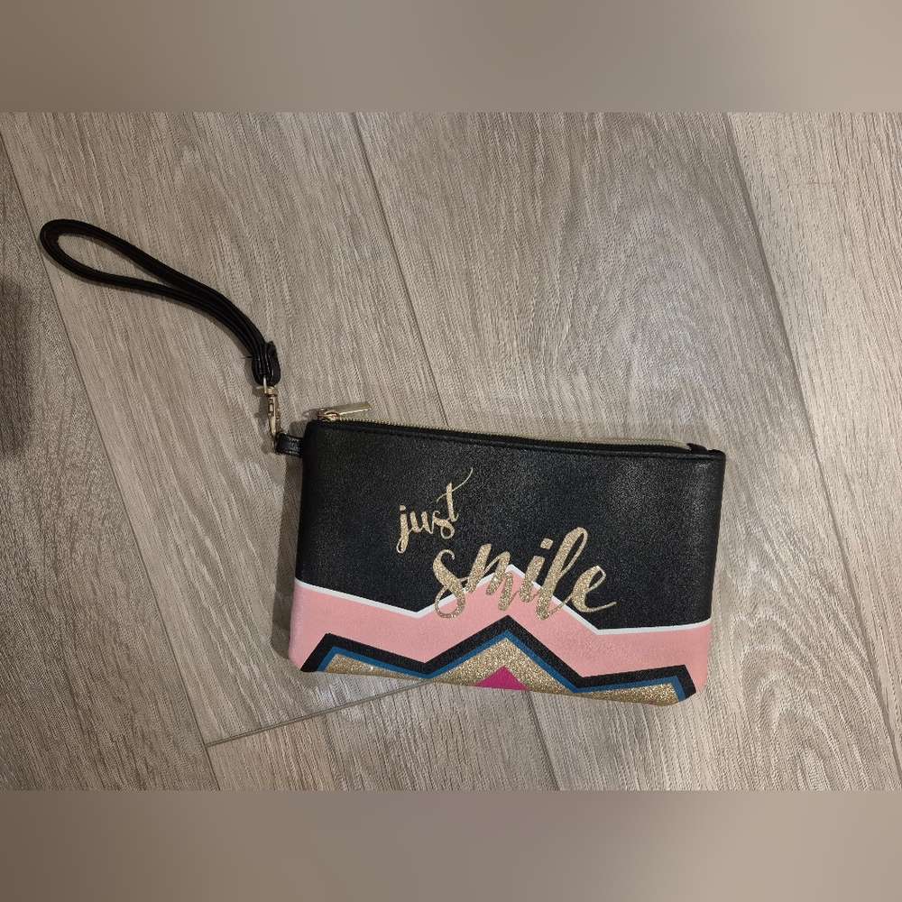 Stylish Black and Pink Clutch Bag